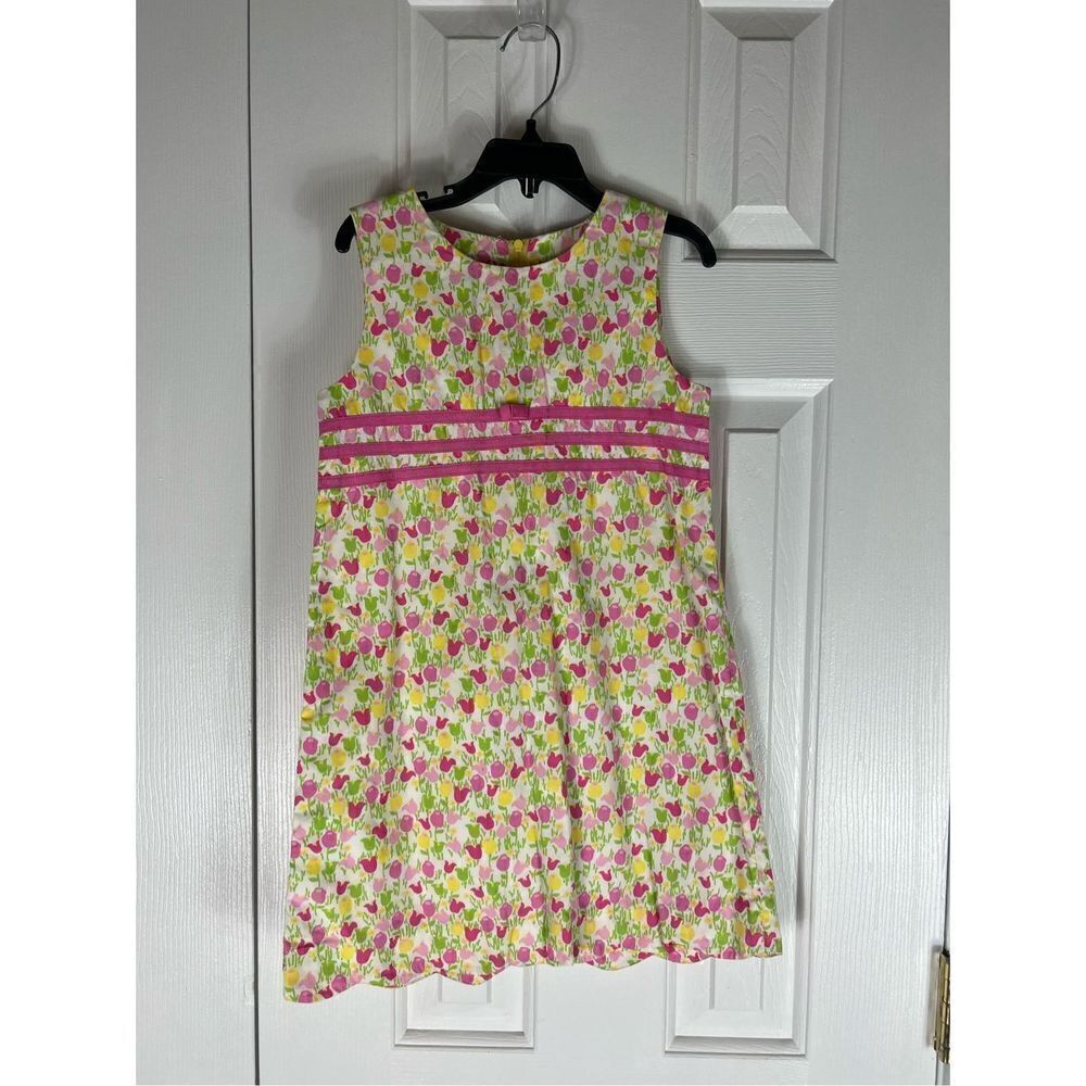 Lilly Pulitzer Girls Scalloped Dress Size 6